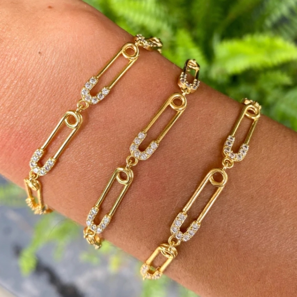 Safety Pin Bracelet